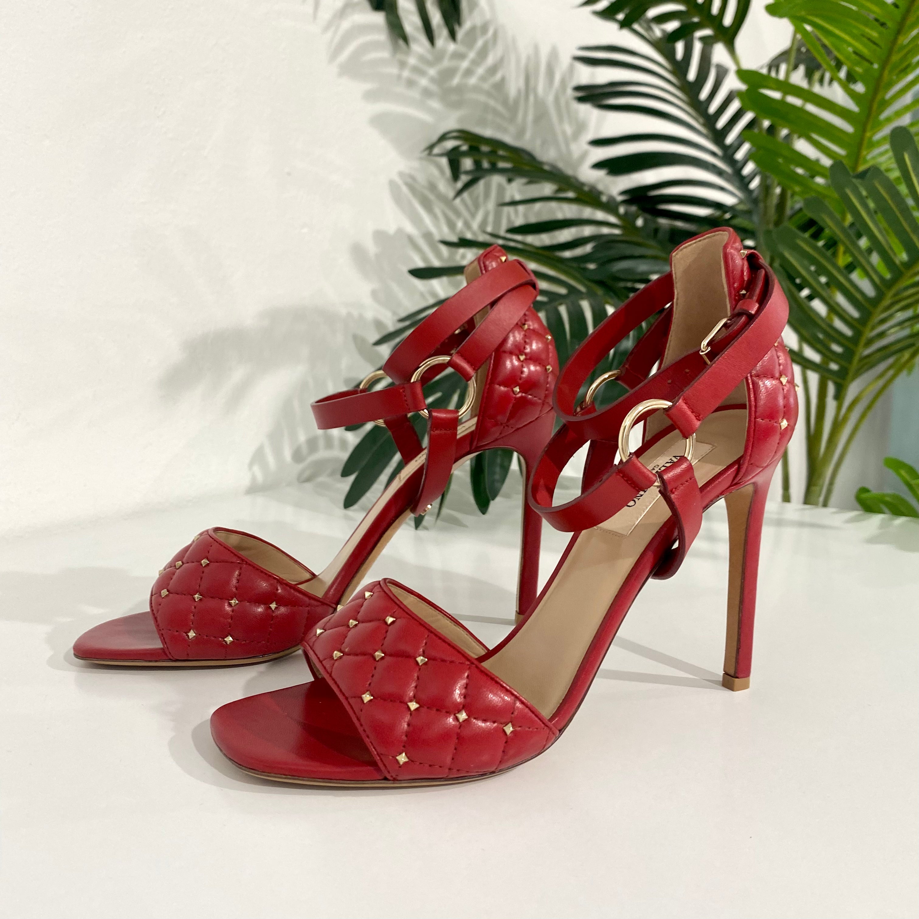 Red valentino studded heels shop