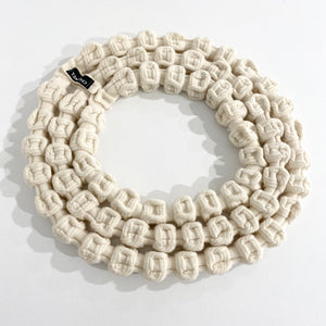 Chanel Cream Chunky Knit Necklace