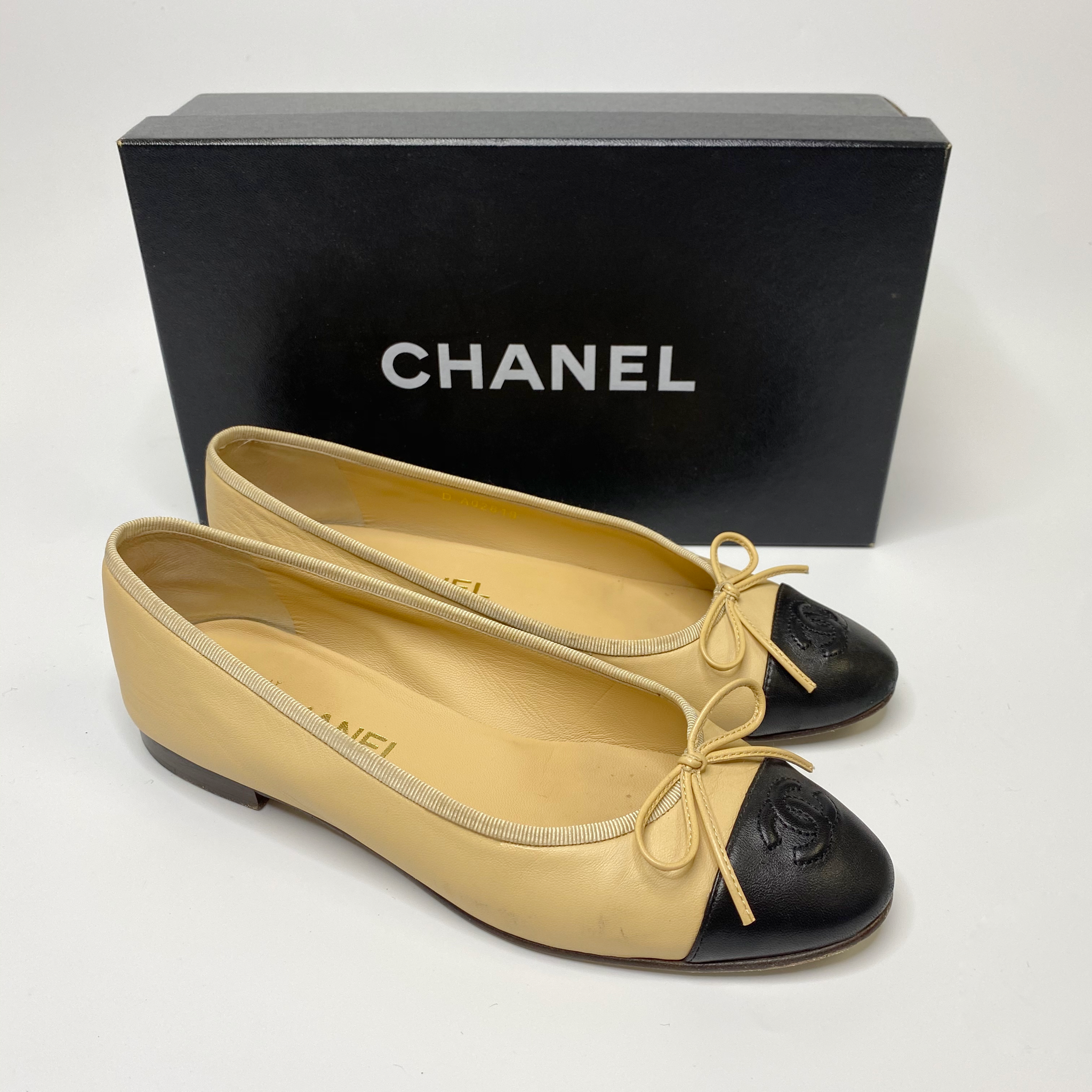 Chanel Cap Toe Ballet Flats