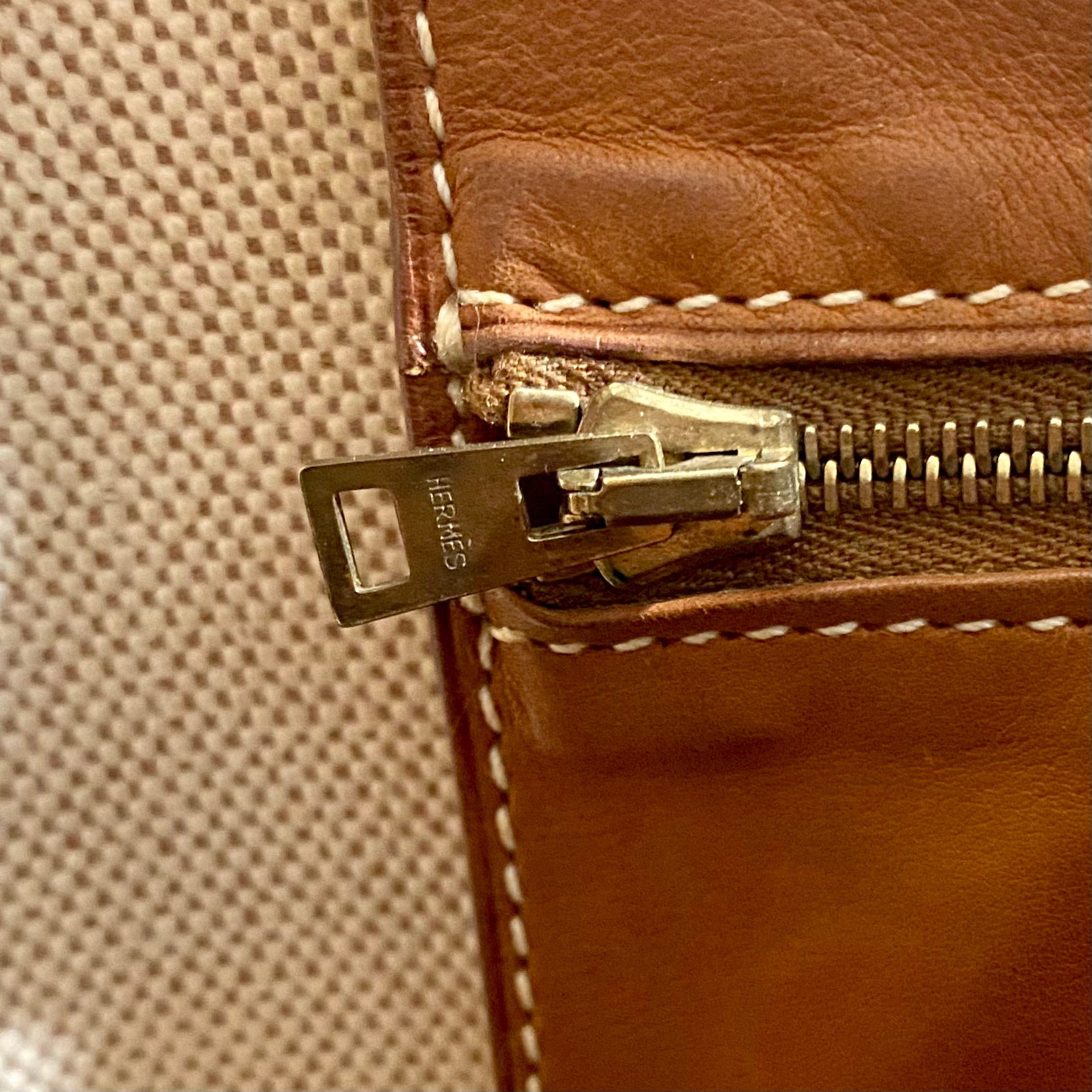 Hermes Canvas Tsako Bag – Dina C's Fab and Funky Consignment Boutique