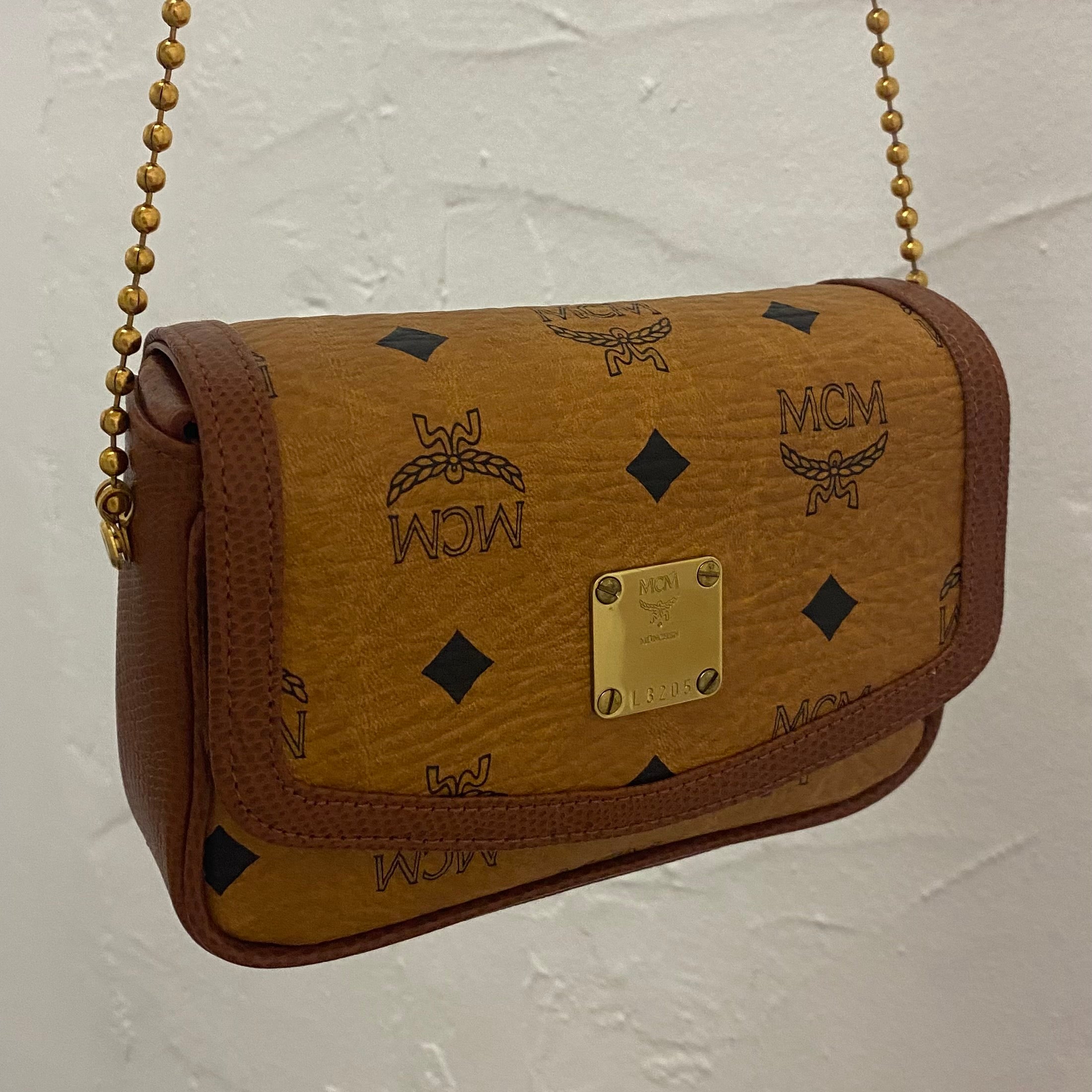 Vintage MCM classic brown monogram handbag in bolide design. Classic b –  eNdApPi ***where you can find your favorite designer  vintages..authentic, affordable, and lovable.