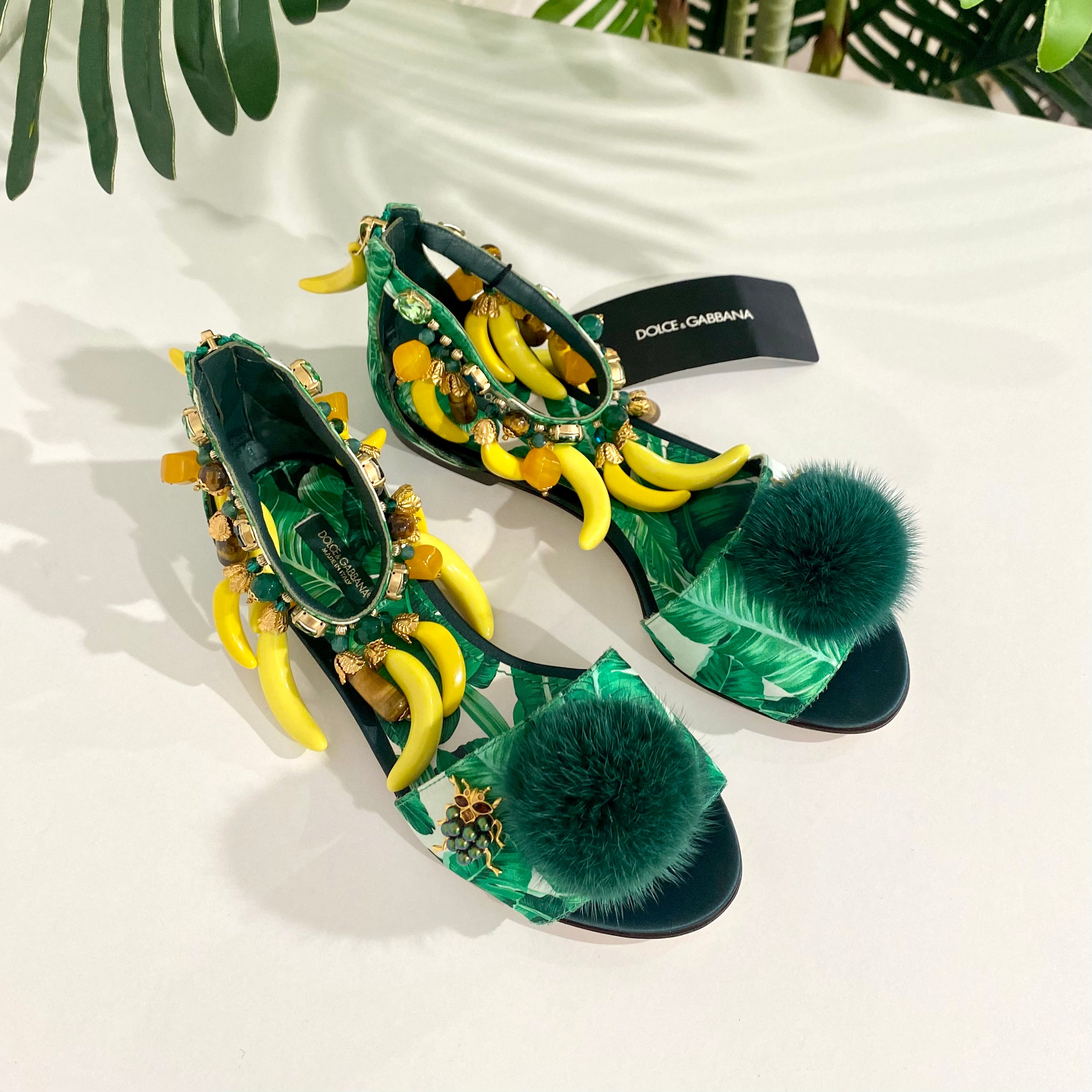 Dolce & Gabbana New Banana Leaf Sandals