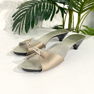 NEW Hermès Satin Sandals