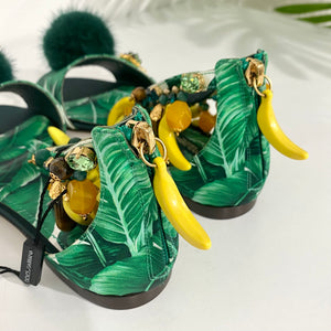 Dolce & Gabbana New Banana Leaf Sandals – Dina C's Fab and Funky Dolce & Gabbana New Banana Leaf Sandals – Dina C's Fab and Funky