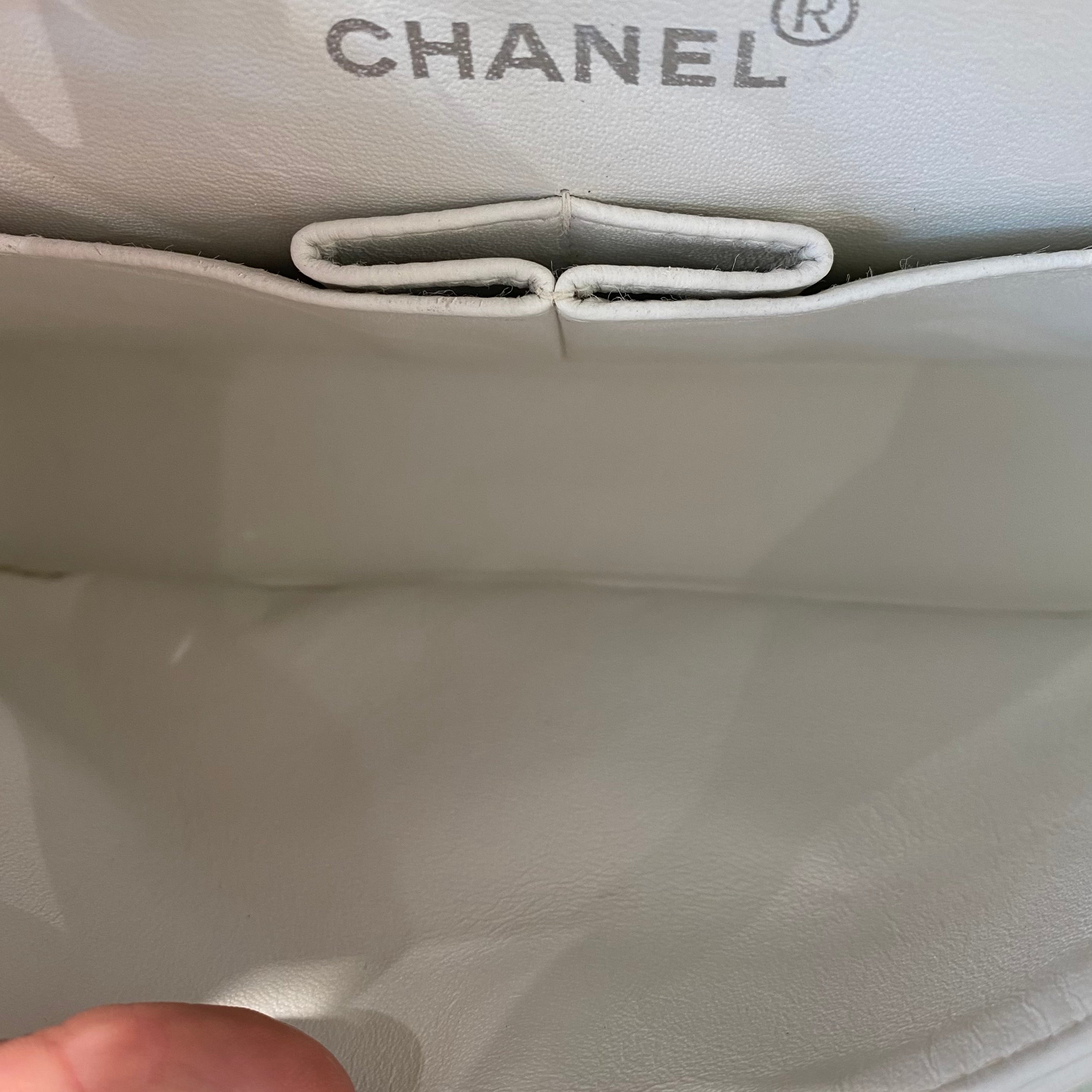 Chanel White Small Classic Double Flap Bag