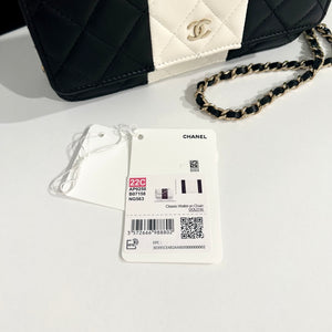 Ch wallet on chain tweed black/white 85,900.- #tammybrandlover  #brandloverbangkok #chwoc