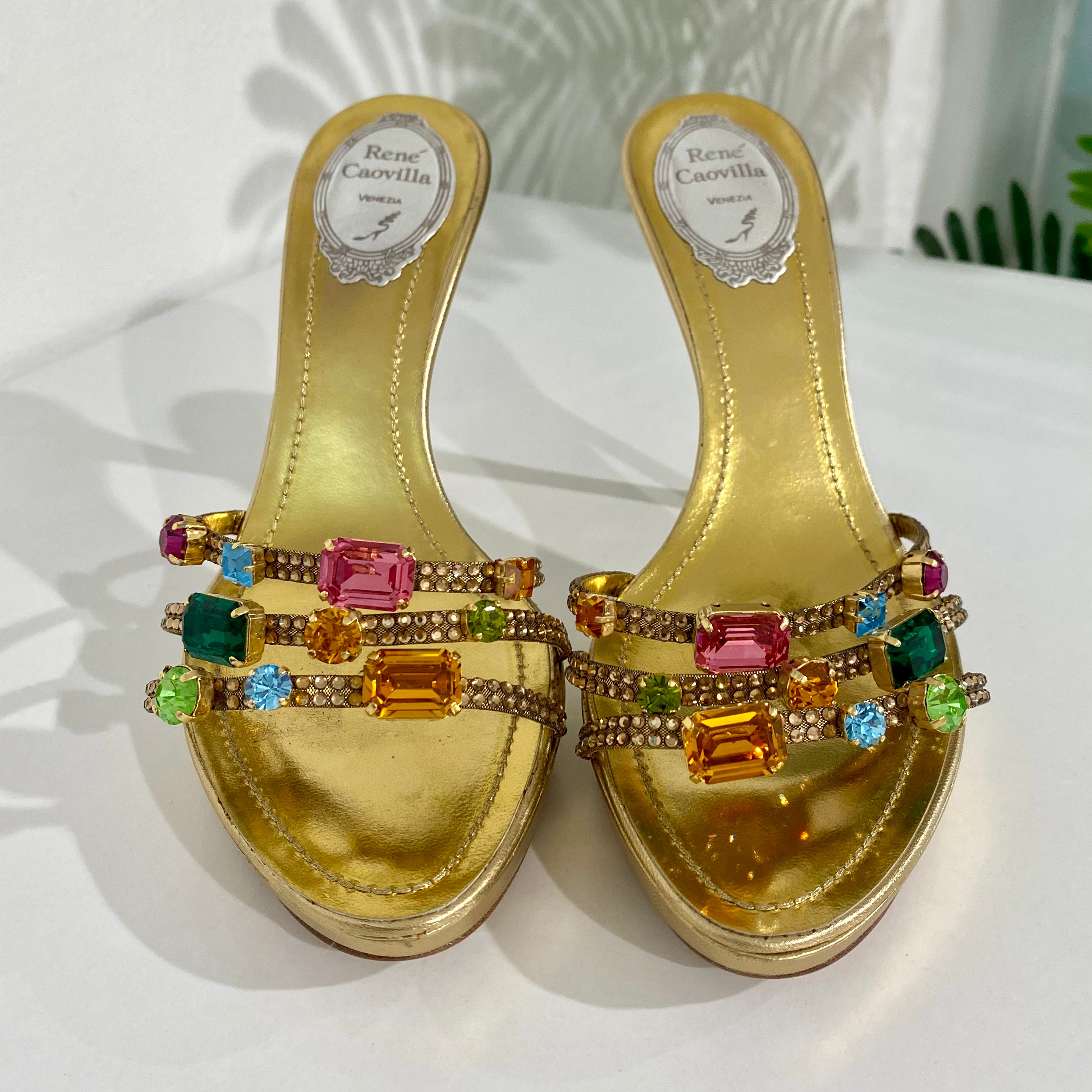 Rene Caovilla Jeweled Sandals
