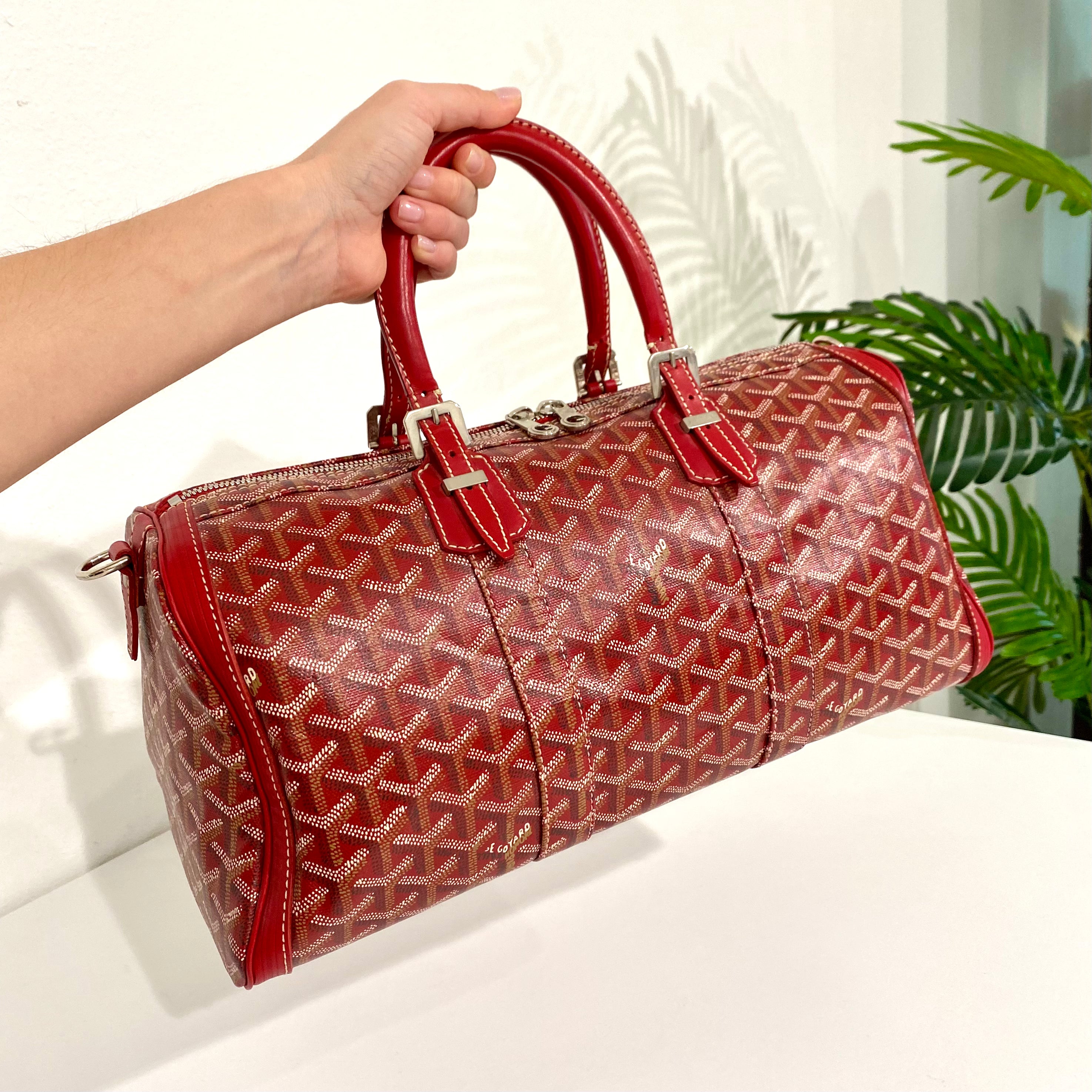 Leather travel bag Goyard Red in Leather - 33491869