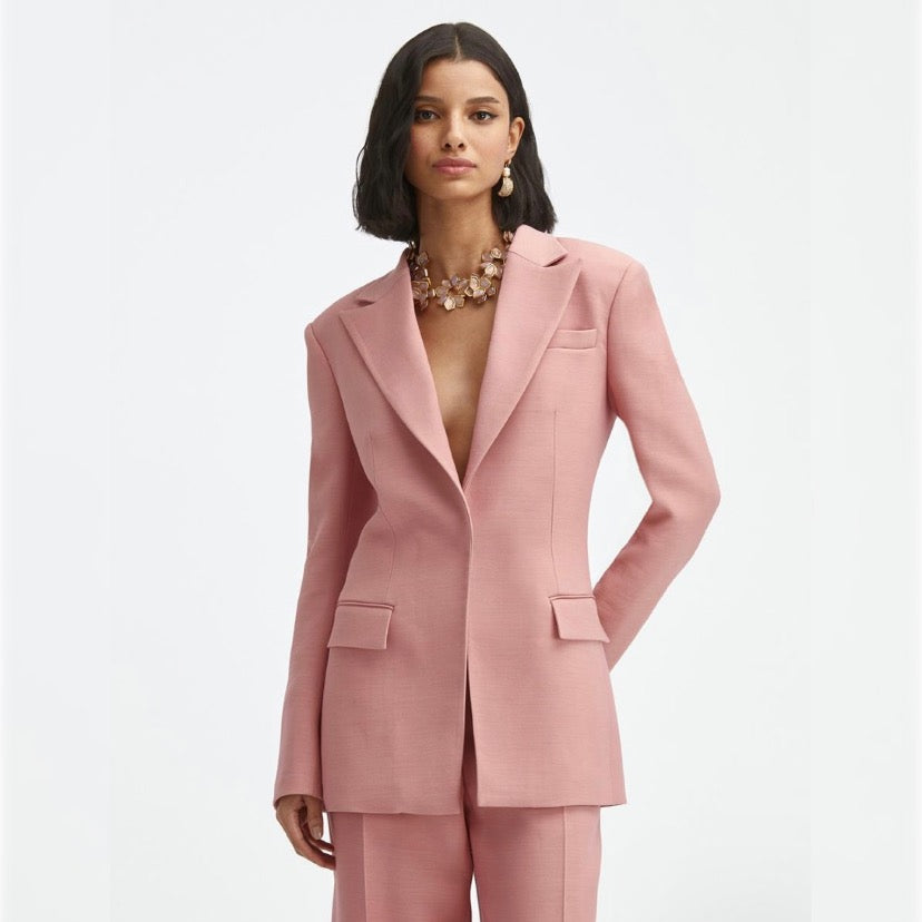 Oscar de la Renta 2021 Pink Suit