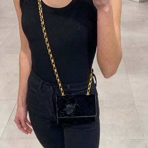 Chanel Vintage Black Velvet Bag