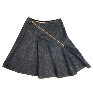 Alaïa Dark Denim Circle Skirt