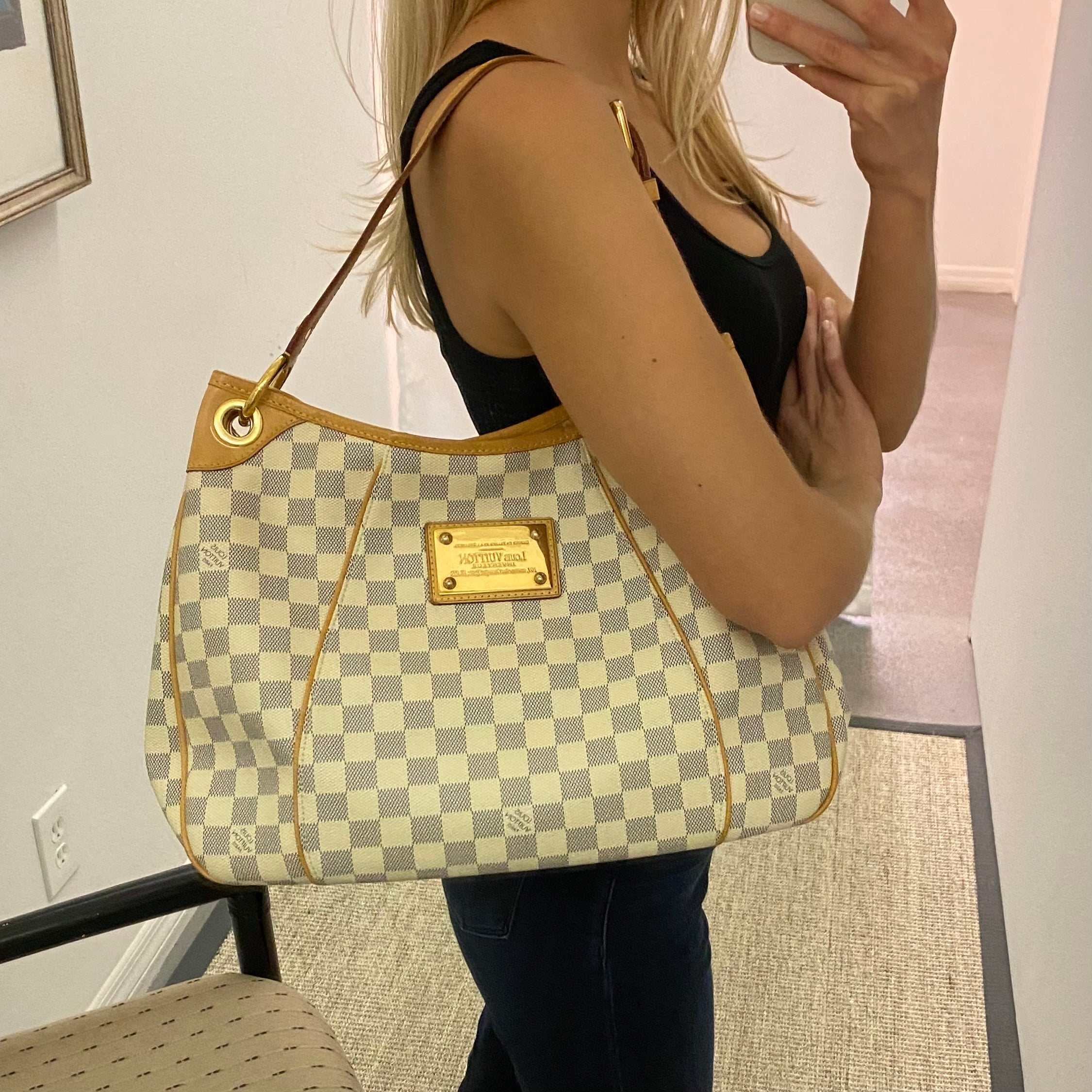 This Fabulous Louis Vuitton Salina GM Damier Azur bag was originally $1,800  & Catwalk Consignment is selling it for $999!! FREE SHIPPING DM TO  PURCHASE!, By Catwalk Consignment Boutique