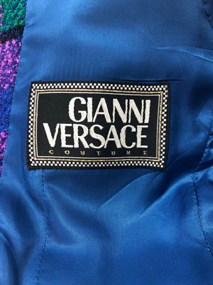 Gianni Versace Purple and Green Blazer