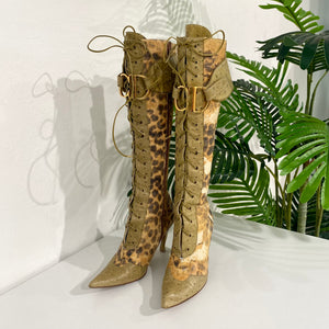 Dior 2025 green boots