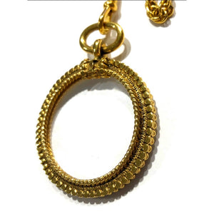 Chanel 1984 Magnifying Glass Pendant Necklace